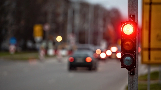 Mandat za przejazd na czerwonym świetle - wysokość kary i punkty karne w 2025 roku